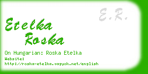 etelka roska business card